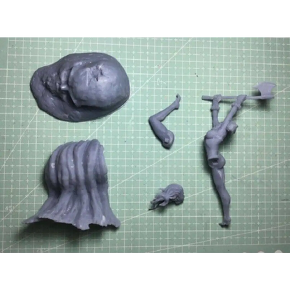 1/24 Resin Model Kit Beautiful Girl Woman Warrior Barbarian Unpainted - Model-Fan-Store