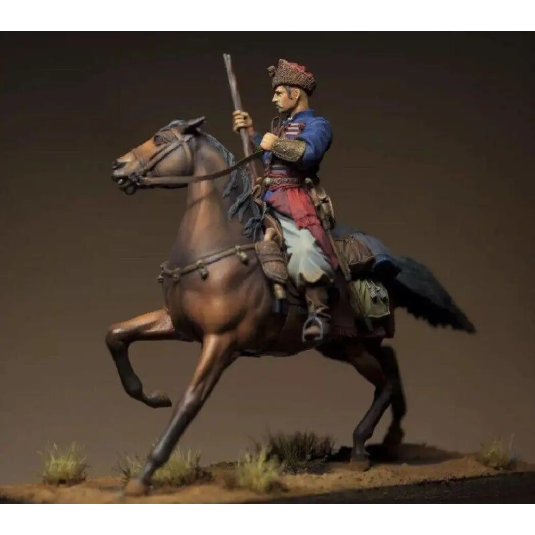 1/24 Resin Model Kit Cossack Taras Bulba Warrior Horseman Unpainted - Model-Fan-Store