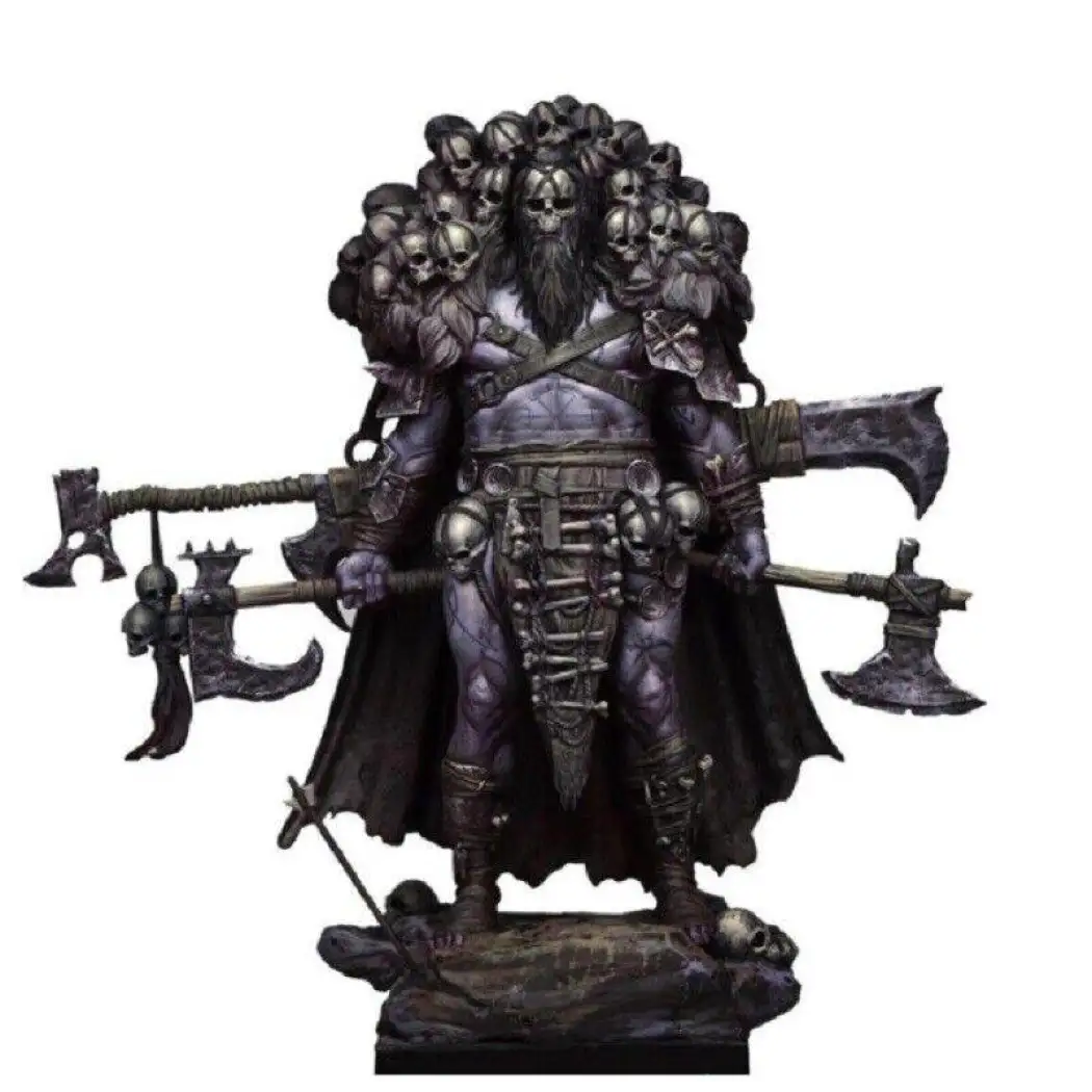 1/24 Resin Model Kit Demon Monster Collector of Skulls Unpainted Unassembled - Model-Fan-Store