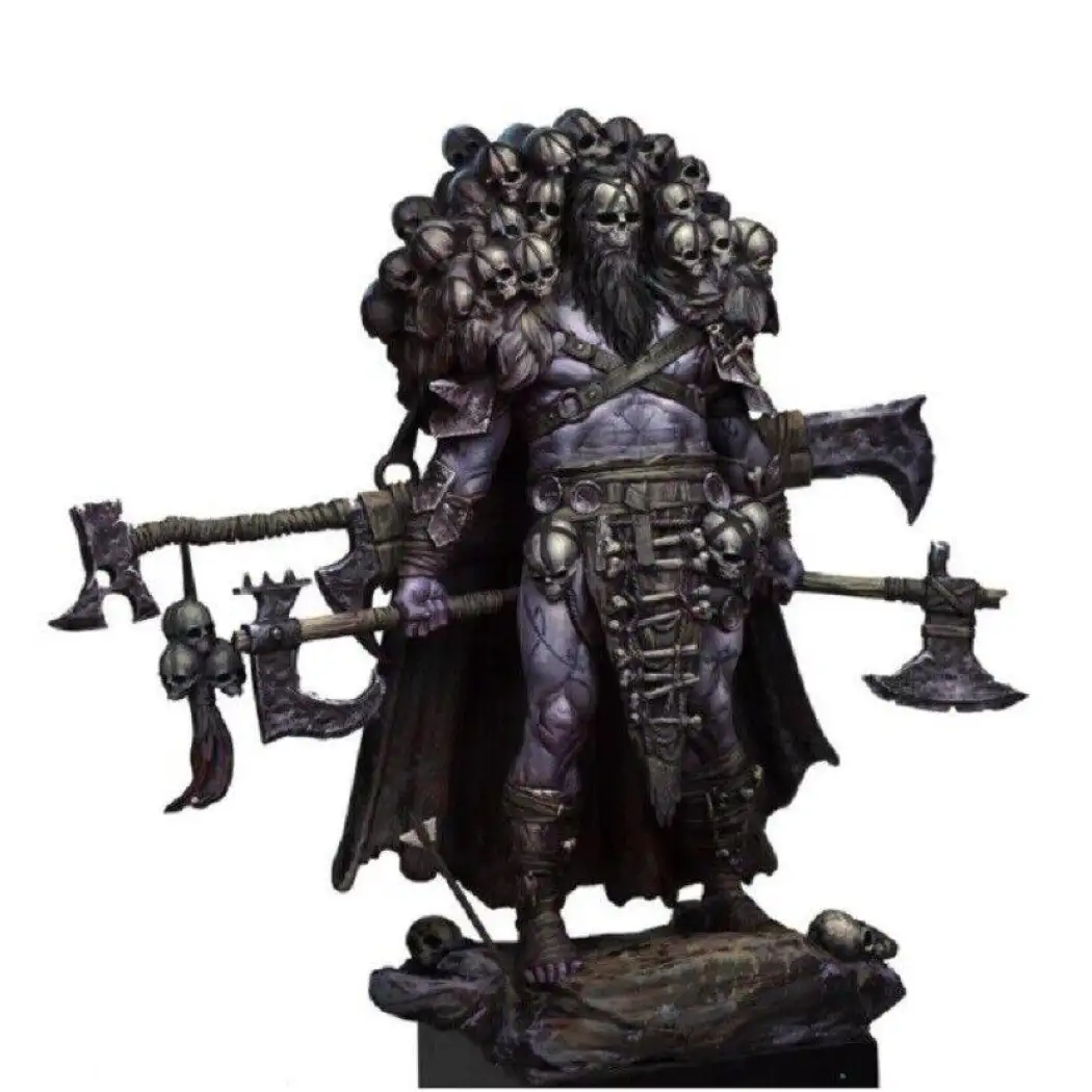 1/24 Resin Model Kit Demon Monster Collector of Skulls Unpainted Unassembled - Model-Fan-Store