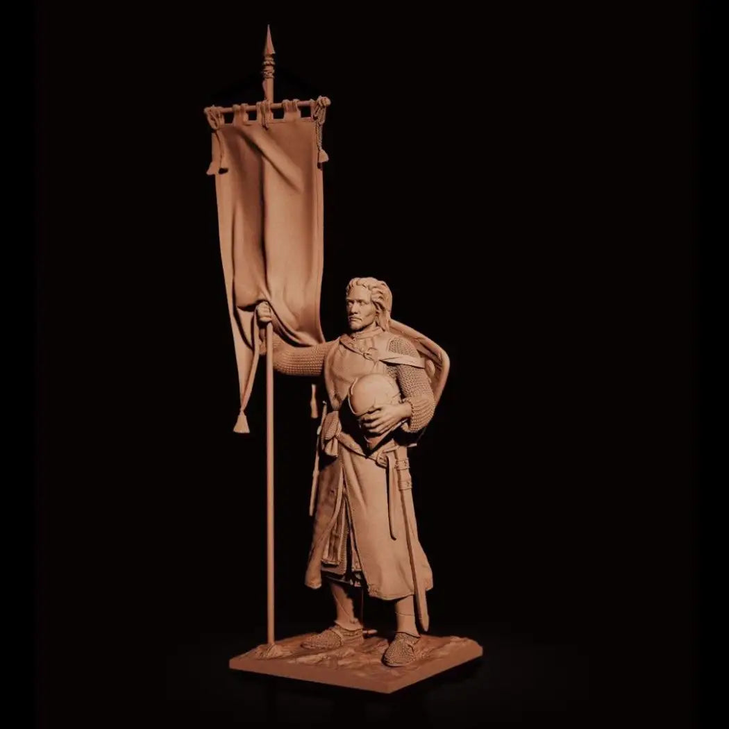 1/24 Resin Model Kit European Medieval Knight Crusader Unpainted - Model-Fan-Store