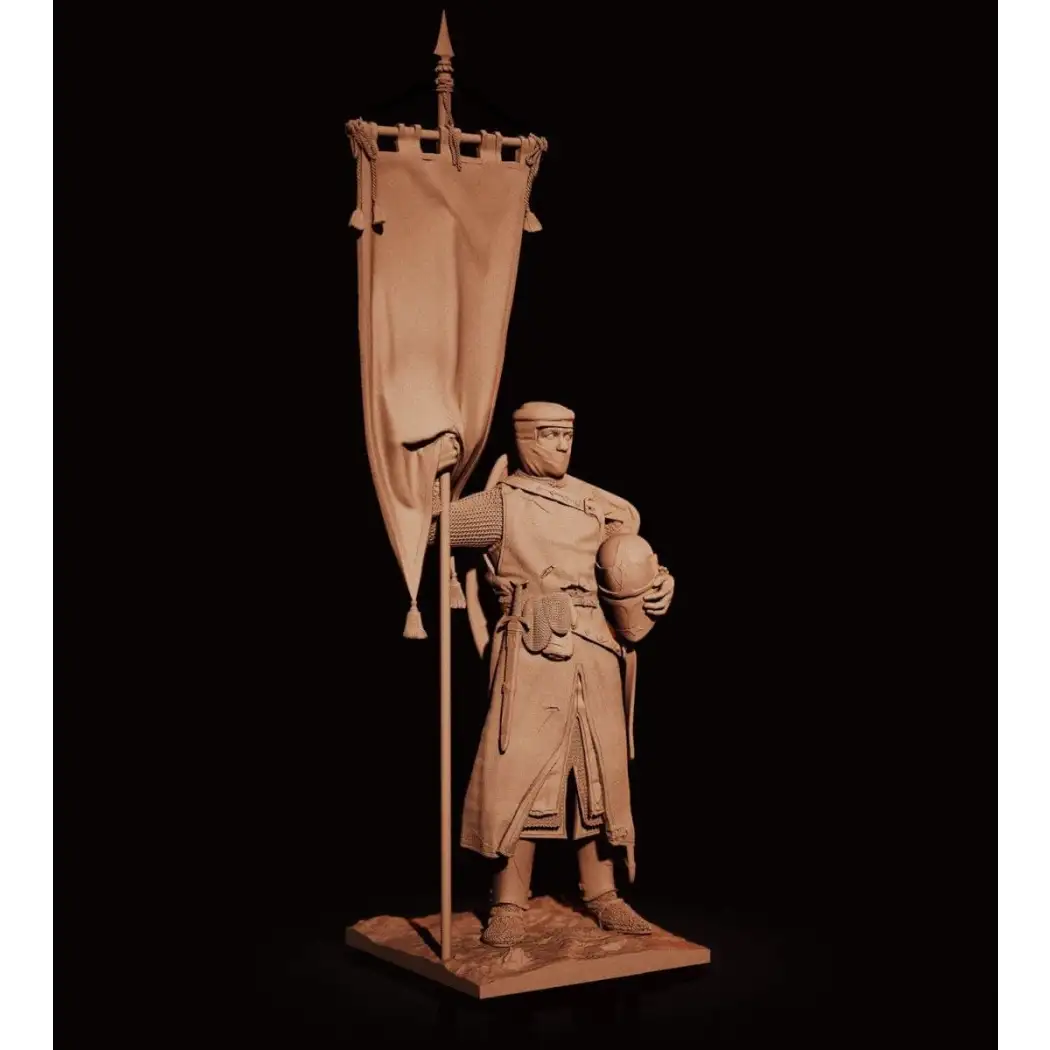 1/24 Resin Model Kit European Medieval Knight Crusader Unpainted - Model-Fan-Store