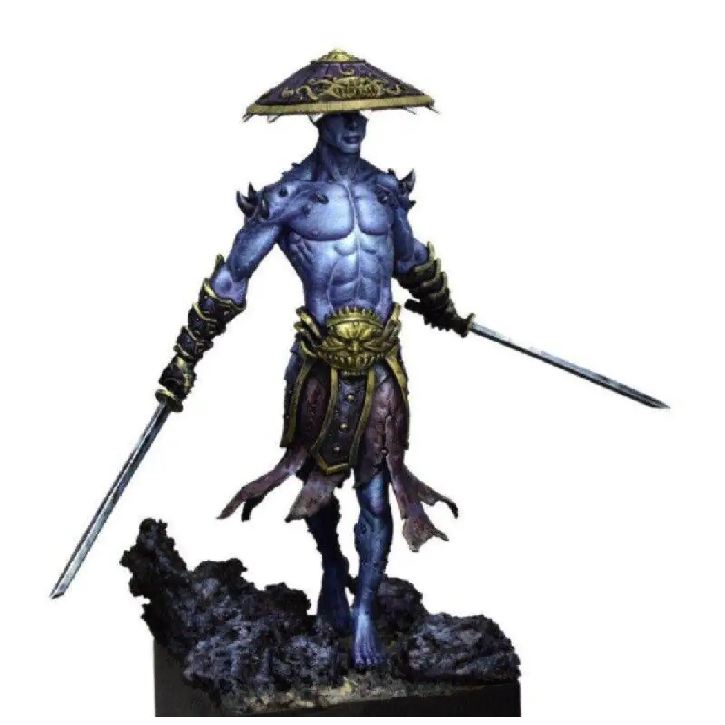 1/24 Resin Model Kit Japanese Samurai Demon Warrior Unpainted - Model-Fan-Store