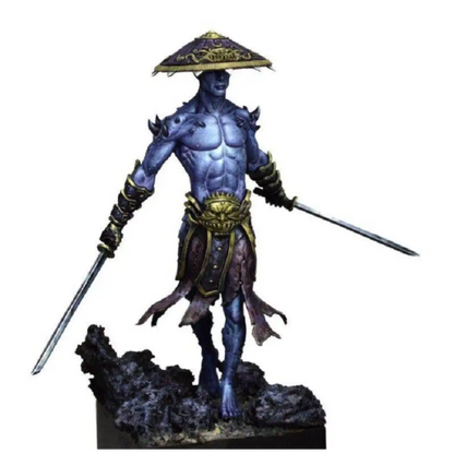 1/24 Resin Model Kit Japanese Samurai Demon Warrior Unpainted - Model-Fan-Store