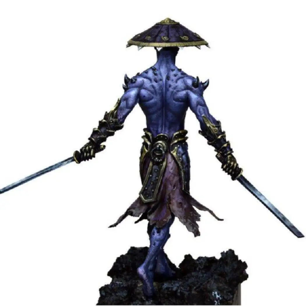 1/24 Resin Model Kit Japanese Samurai Demon Warrior Unpainted - Model-Fan-Store