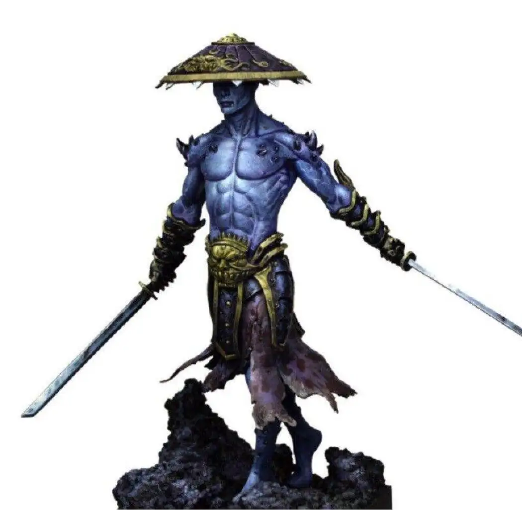 1/24 Resin Model Kit Japanese Samurai Demon Warrior Unpainted - Model-Fan-Store