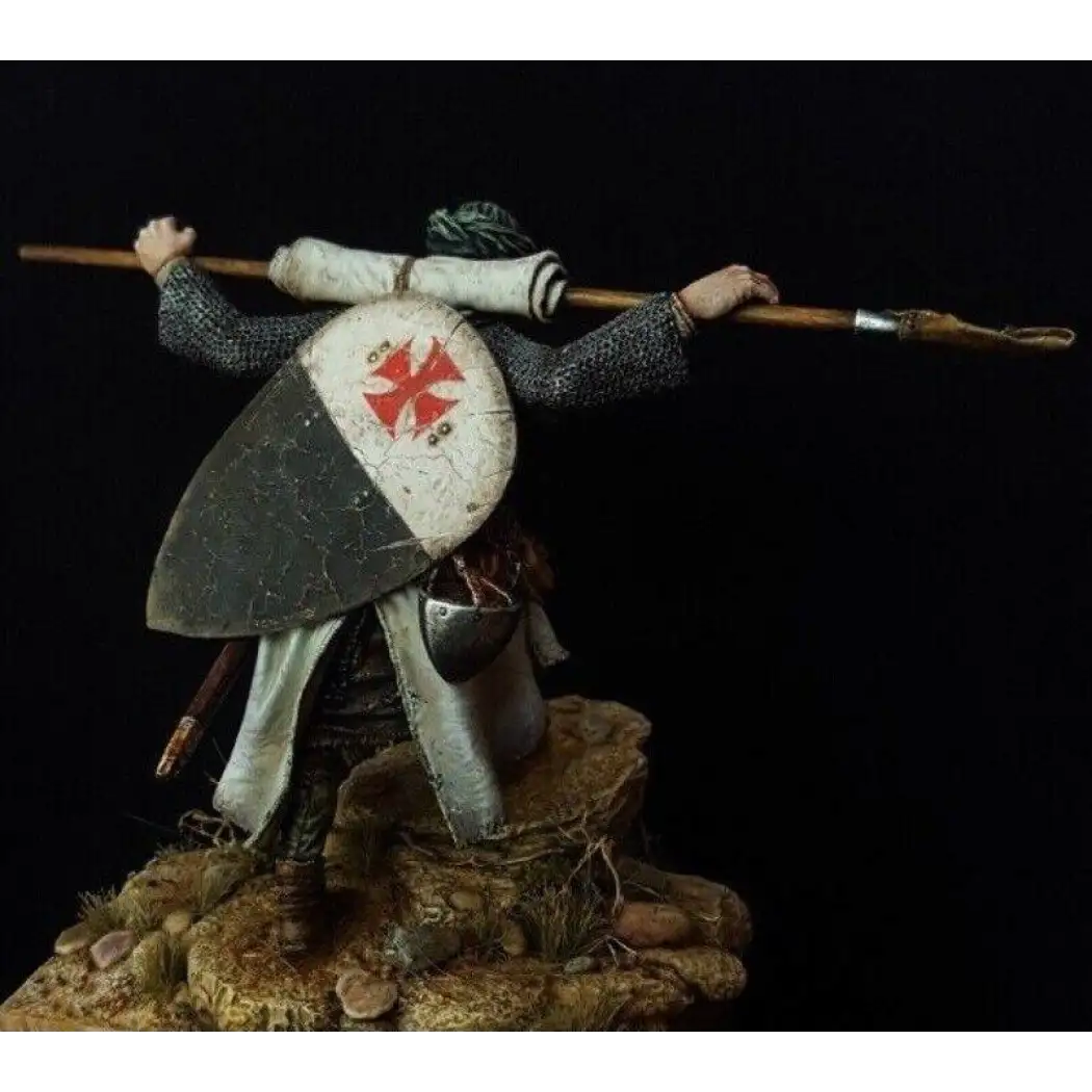 1/24 Resin Model Kit Medieval Knight Crusader Warrior Unpainted - Model-Fan-Store