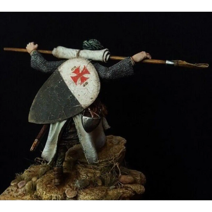 1/24 Resin Model Kit Medieval Knight Crusader Warrior Unpainted - Model-Fan-Store