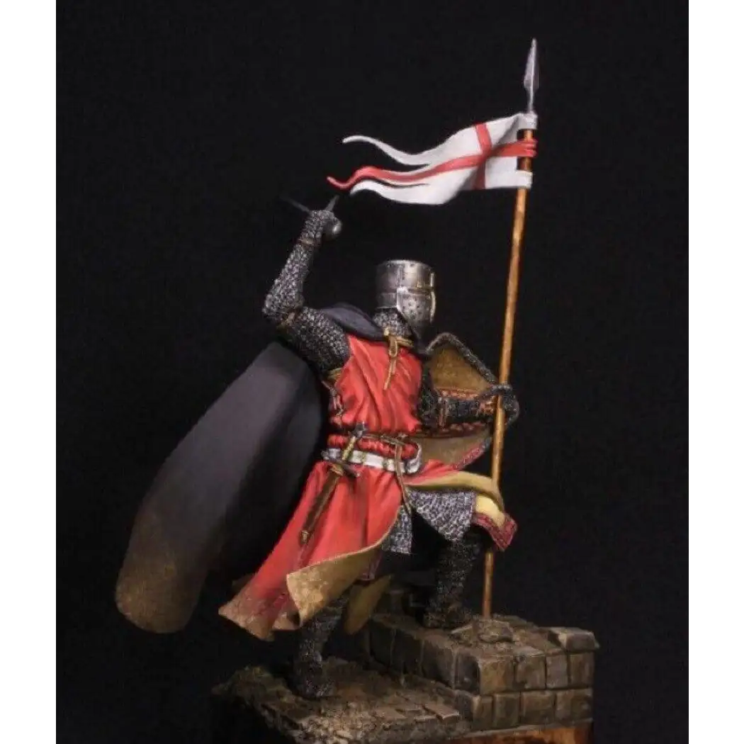 1/24 Resin Model Kit Medieval Knight Crusader Warrior Unpainted - Model-Fan-Store