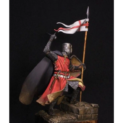 1/24 Resin Model Kit Medieval Knight Crusader Warrior Unpainted - Model-Fan-Store