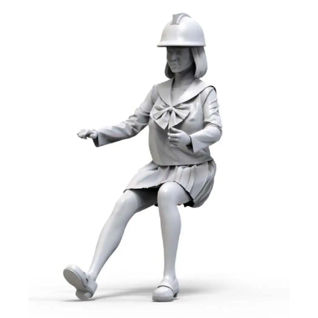 1/24 Resin Model Kit Modern Asian Beautiful Girl Engineer Unpainted - Model-Fan-Store