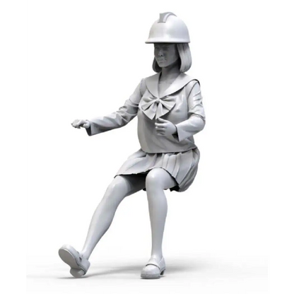 1/24 Resin Model Kit Modern Asian Beautiful Girl Engineer Unpainted - Model-Fan-Store