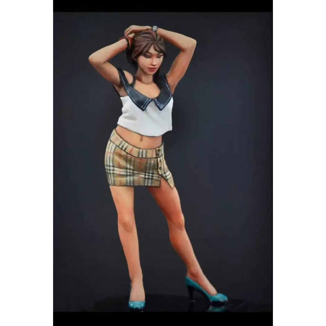 1/24 Resin Model Kit Modern Beautiful Girl Woman Sylvia Unpainted - Model-Fan-Store