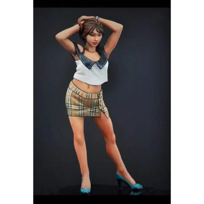 1/24 Resin Model Kit Modern Beautiful Girl Woman Sylvia Unpainted - Model-Fan-Store