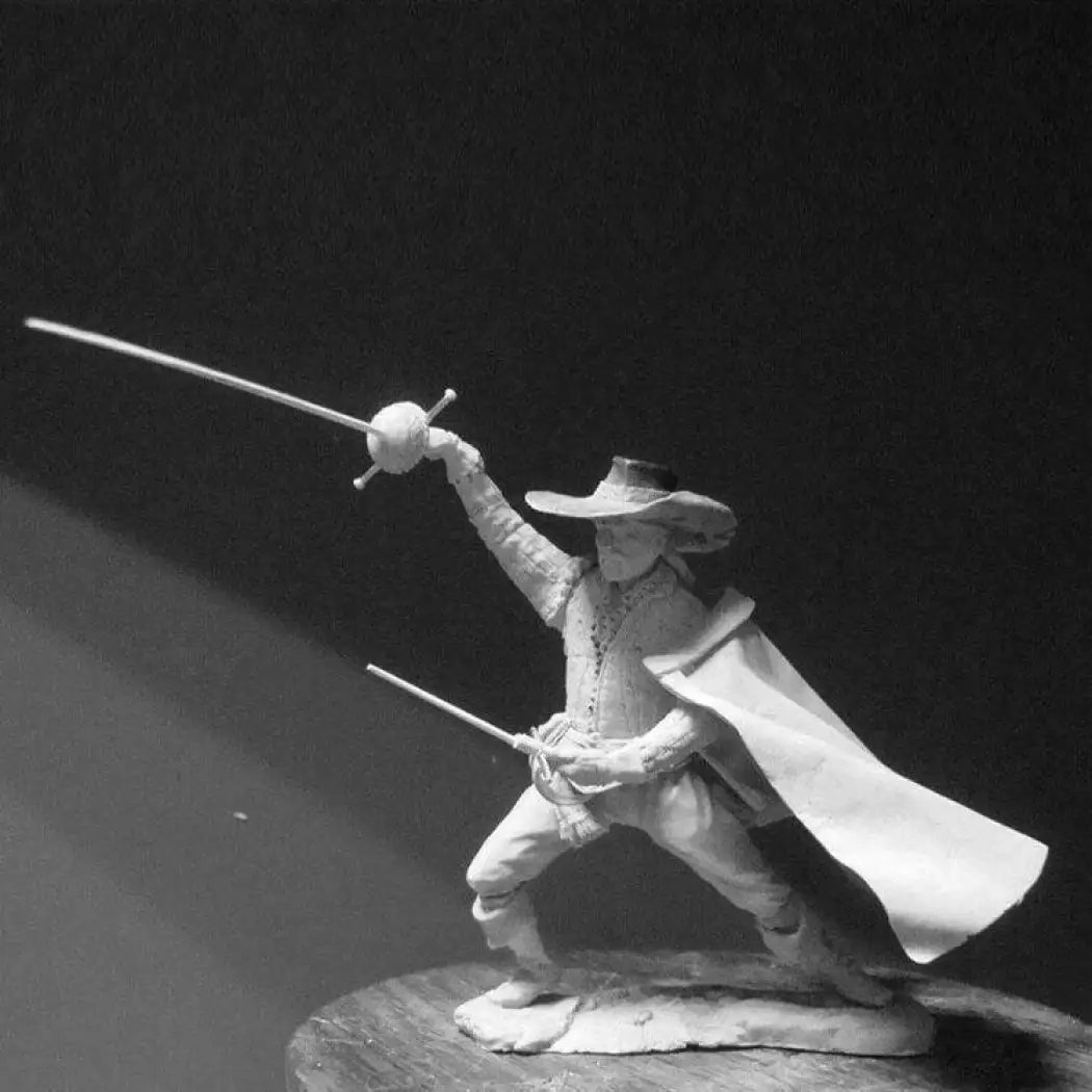 1/24 Resin Model Kit Musketeer Fencer Swordsman Duellant Unpainted - Model-Fan-Store