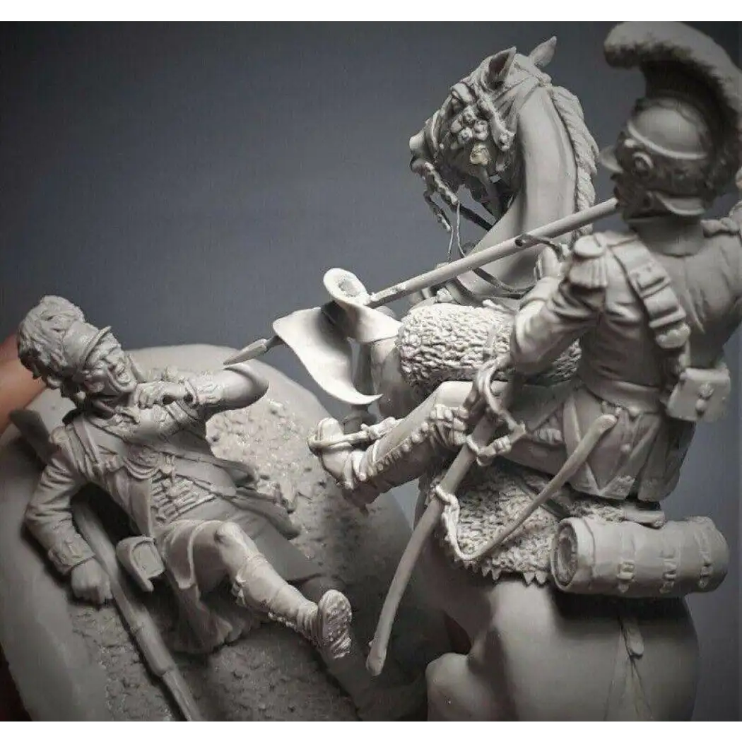 1/32 54mm Resin Model Kit French Cavalryman & Royal Highlander Napoleonic Wars Unpainted - Model-Fan-Store