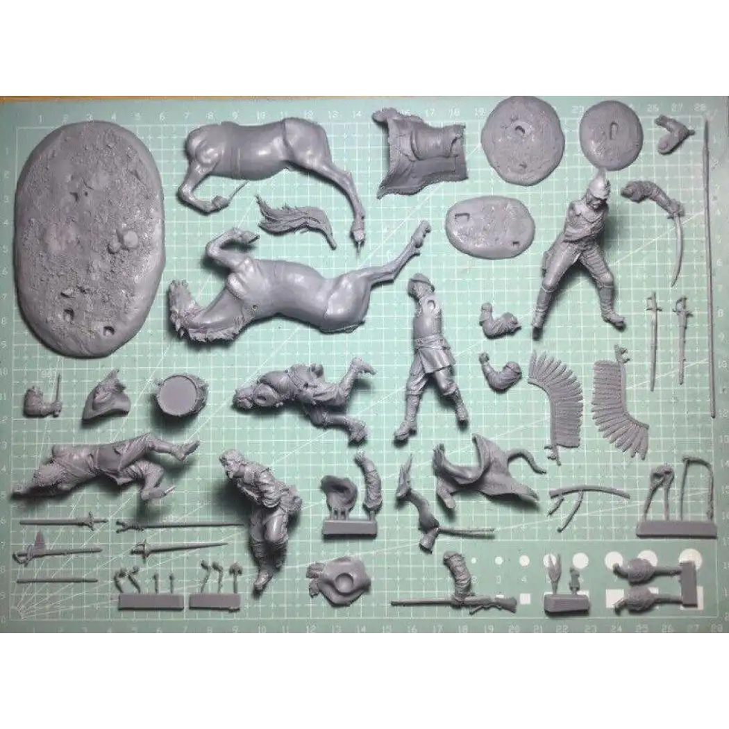 Unpainted Model Kit 1/32 54mm Resin Model Kit Polish Hussar & Pikemen Unpainted – Model-Fan ...