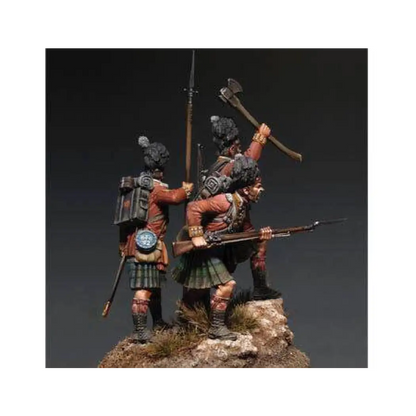1/32 54mm Resin Model Kit Scottish Highlanders Unpainted - Model-Fan-Store