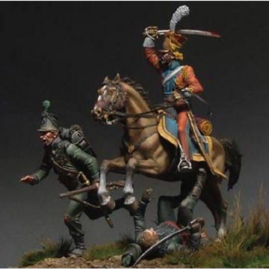 1/32 54mm Resin Model Kit Warriors Napoleonic Wars Battle Unpainted - Model-Fan-Store