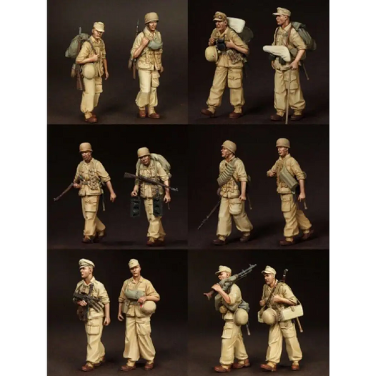 1/35 12pcs Resin Model Kit German Soldiers Fallschirmjagers WW2 Unpainted - Model-Fan-Store