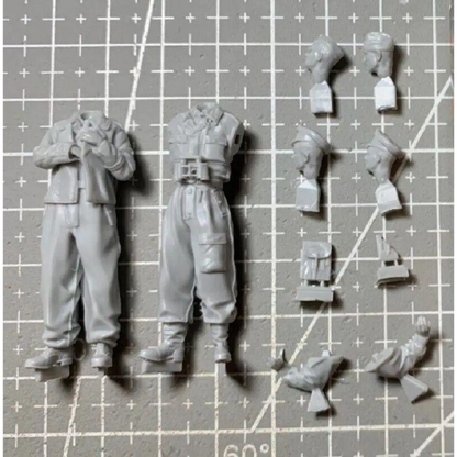 1/35 2pcs Resin Casting Model Kit German Officers Soldiers WW2 Unpainted - Model-Fan-Store