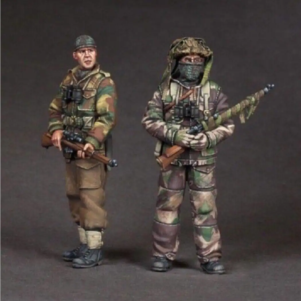 1/35 2pcs Resin Model Kit British Soldiers Snipers WW2 Unpainted - Model-Fan-Store