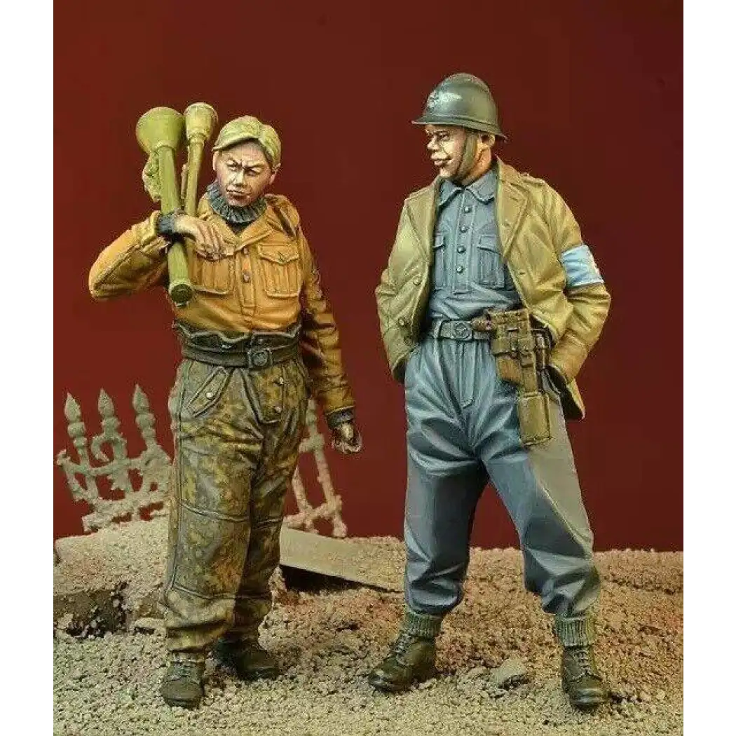 1/35 2pcs Resin Model Kit German Luftschutz Member WW2 Unpainted - Model-Fan-Store