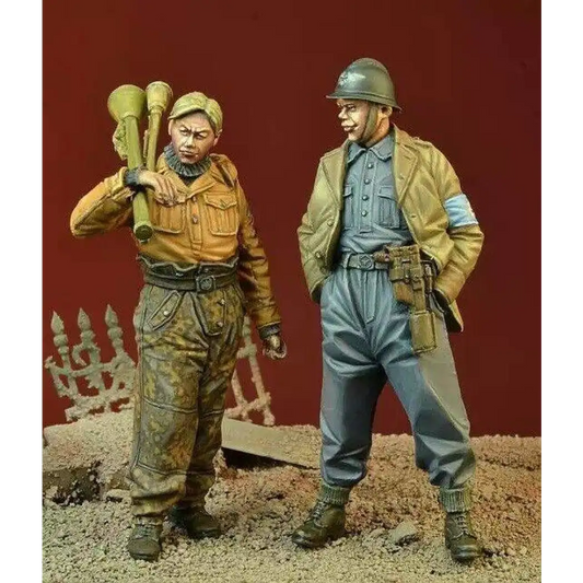 1/35 2pcs Resin Model Kit German Luftschutz Member WW2 Unpainted - Model-Fan-Store