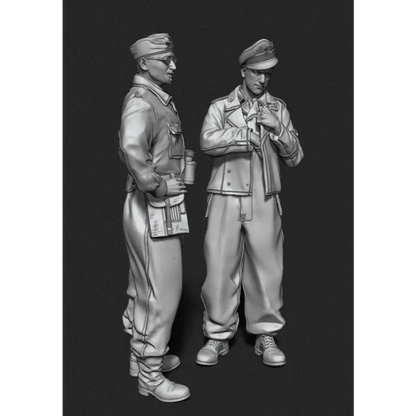 1/35 2pcs Resin Model Kit German Officers Soldiers WW2 Unpainted - Model-Fan-Store