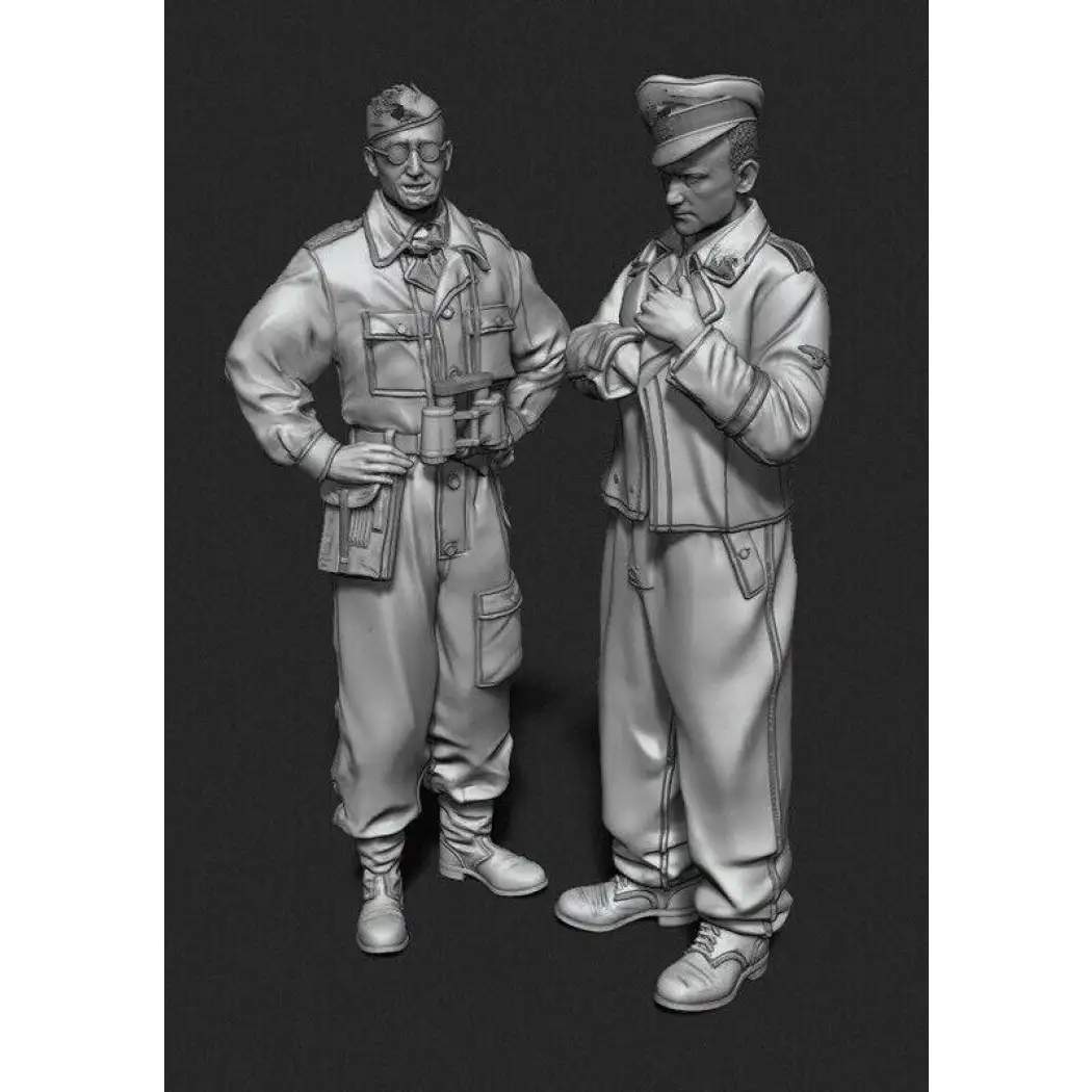 1/35 2pcs Resin Model Kit German Officers Soldiers WW2 Unpainted - Model-Fan-Store