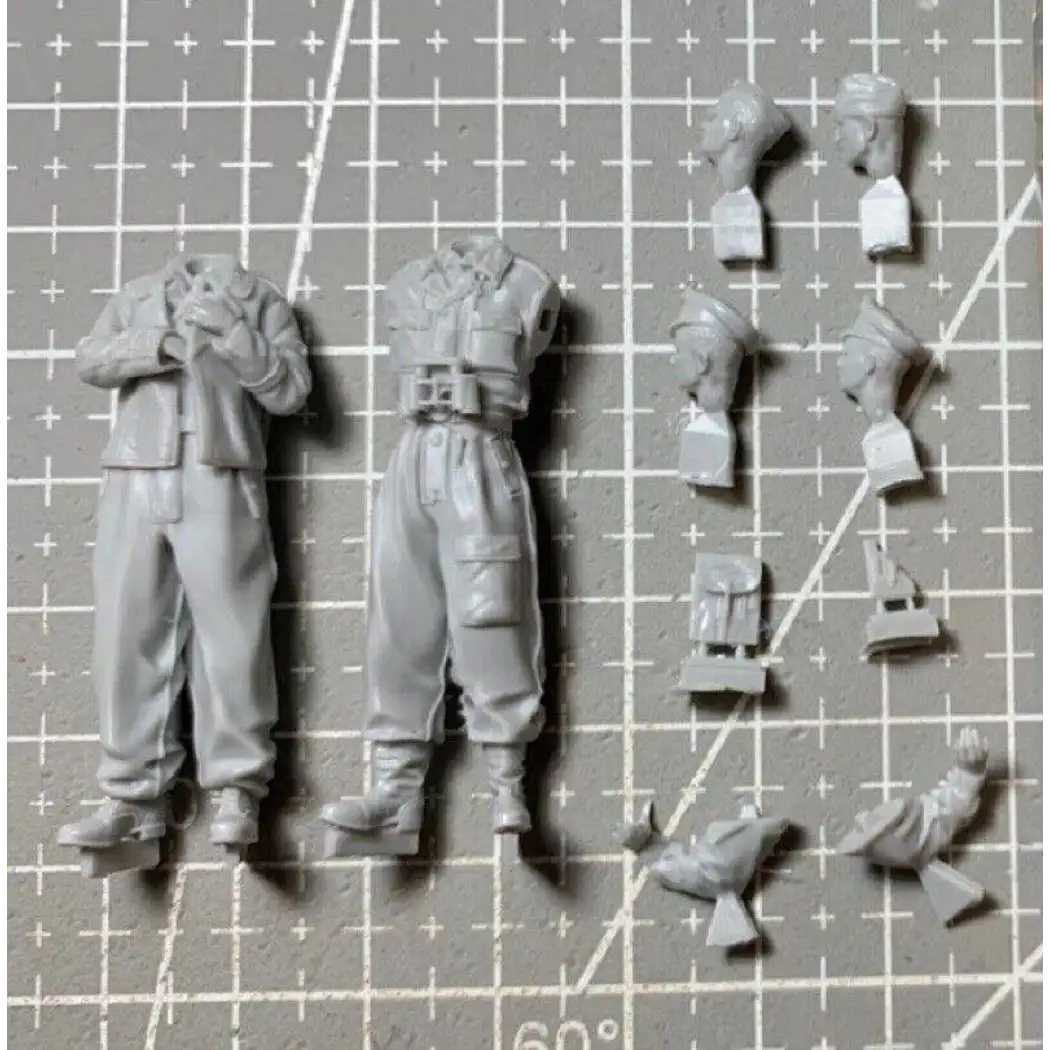 1/35 2pcs Resin Model Kit German Officers Soldiers WW2 Unpainted - Model-Fan-Store