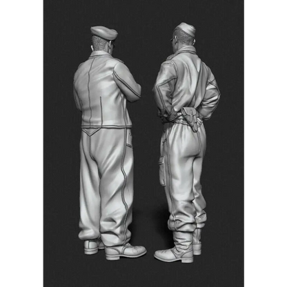 1/35 2pcs Resin Model Kit German Officers Soldiers WW2 Unpainted - Model-Fan-Store