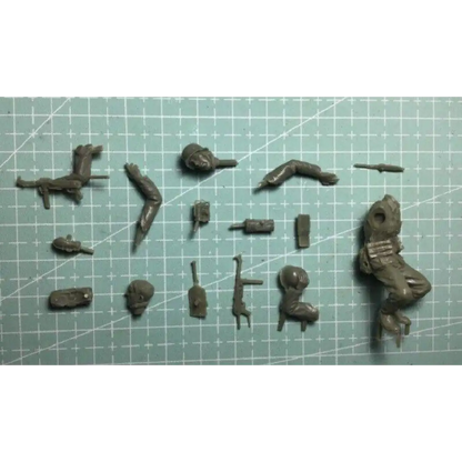 1/35 2pcs Resin Model Kit German Soldier Infantry WW2 Unpainted - Model-Fan-Store