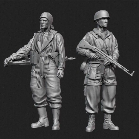 1/35 2pcs Resin Model Kit German Soldiers Paratroopers WW2 Unpainted - Model-Fan-Store