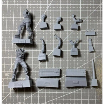 1/35 2pcs Resin Model Kit German Soldiers Tank Crew Artillery WW2 Unpainted - Model-Fan-Store