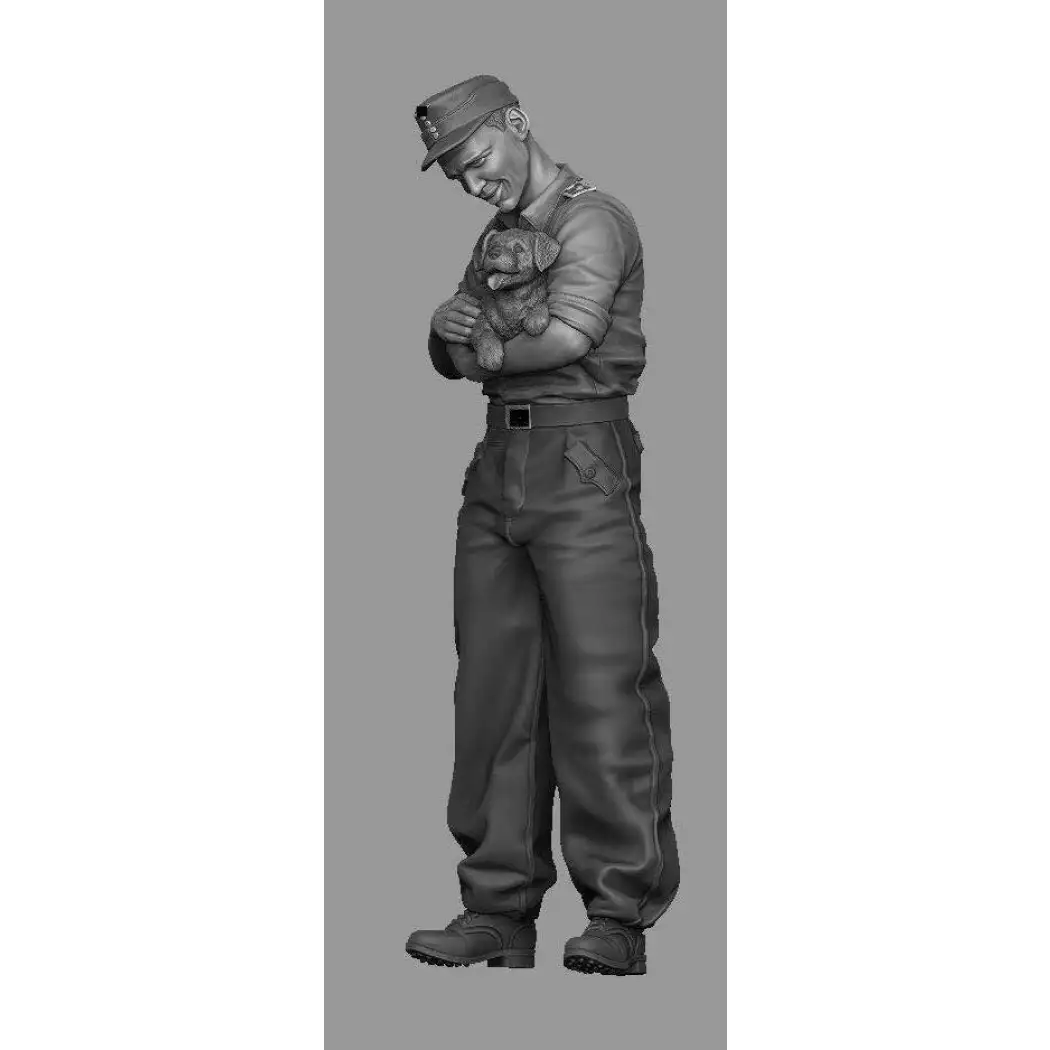 1/35 2pcs Resin Model Kit German Soldiers Tank Crew WW2 Unpainted - Model-Fan-Store