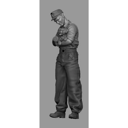 1/35 2pcs Resin Model Kit German Soldiers Tank Crew WW2 Unpainted - Model-Fan-Store