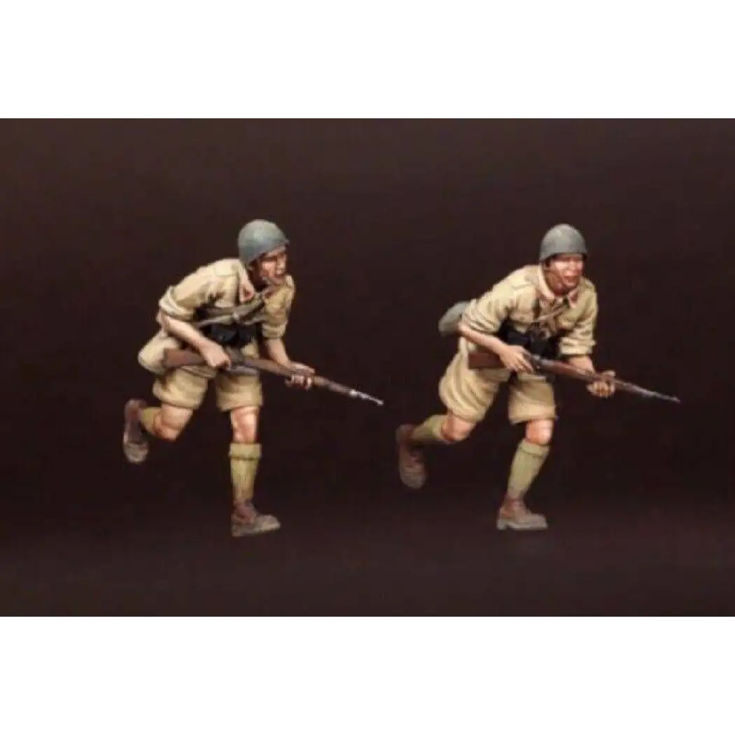 1/35 2pcs Resin Model Kit Italian Soldiers Infantry North Africa WW2 Unpainted - Model-Fan-Store