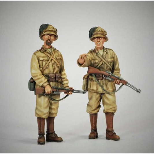 1/35 2pcs Resin Model Kit Italian Soldiers Infantry WW2 Unpainted - Model-Fan-Store