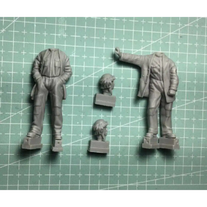 1/35 2pcs Resin Model Kit Italian Soldiers Tank Crew WW2 Unpainted - Model-Fan-Store