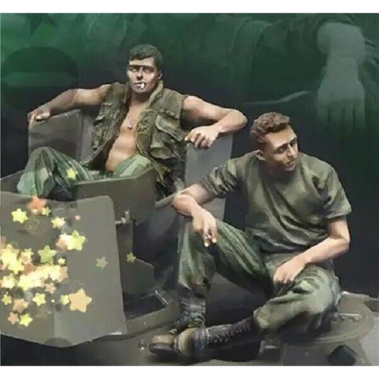 1/35 2pcs Resin Model Kit US Army Soldiers Vietnam War Unpainted - Model-Fan-Store