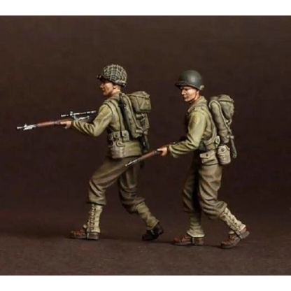 1/35 2pcs Resin Model Kit US Marines Soldiers WW2 Unpainted - Model-Fan-Store