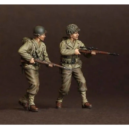 1/35 2pcs Resin Model Kit US Marines Soldiers WW2 Unpainted - Model-Fan-Store