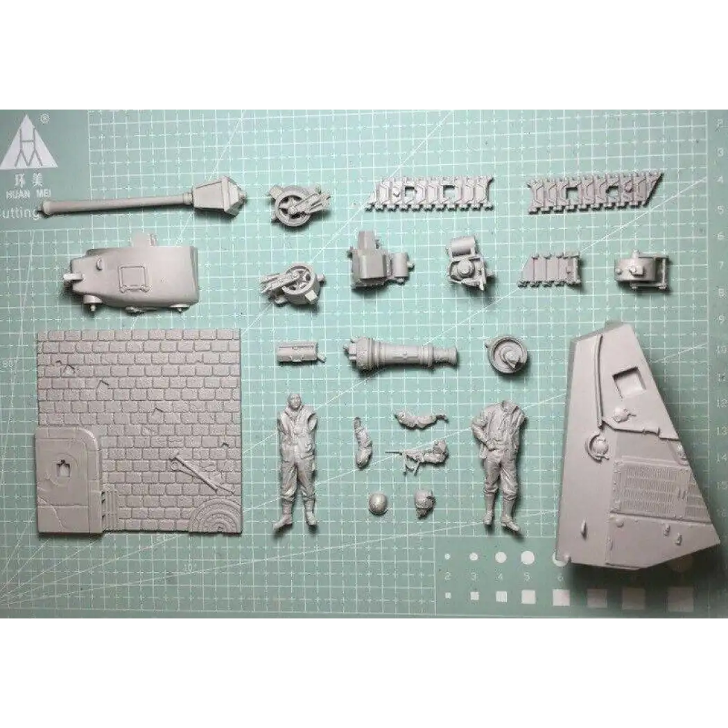 1/35 2pcs Resin Model Kit US Tank Crew with base WW2 Unpainted - Model-Fan-Store