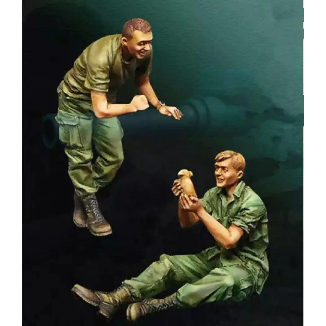 1/35 2pcs Resin Model Kit Vietnam War US Army Soldiers Unpainted - Model-Fan-Store