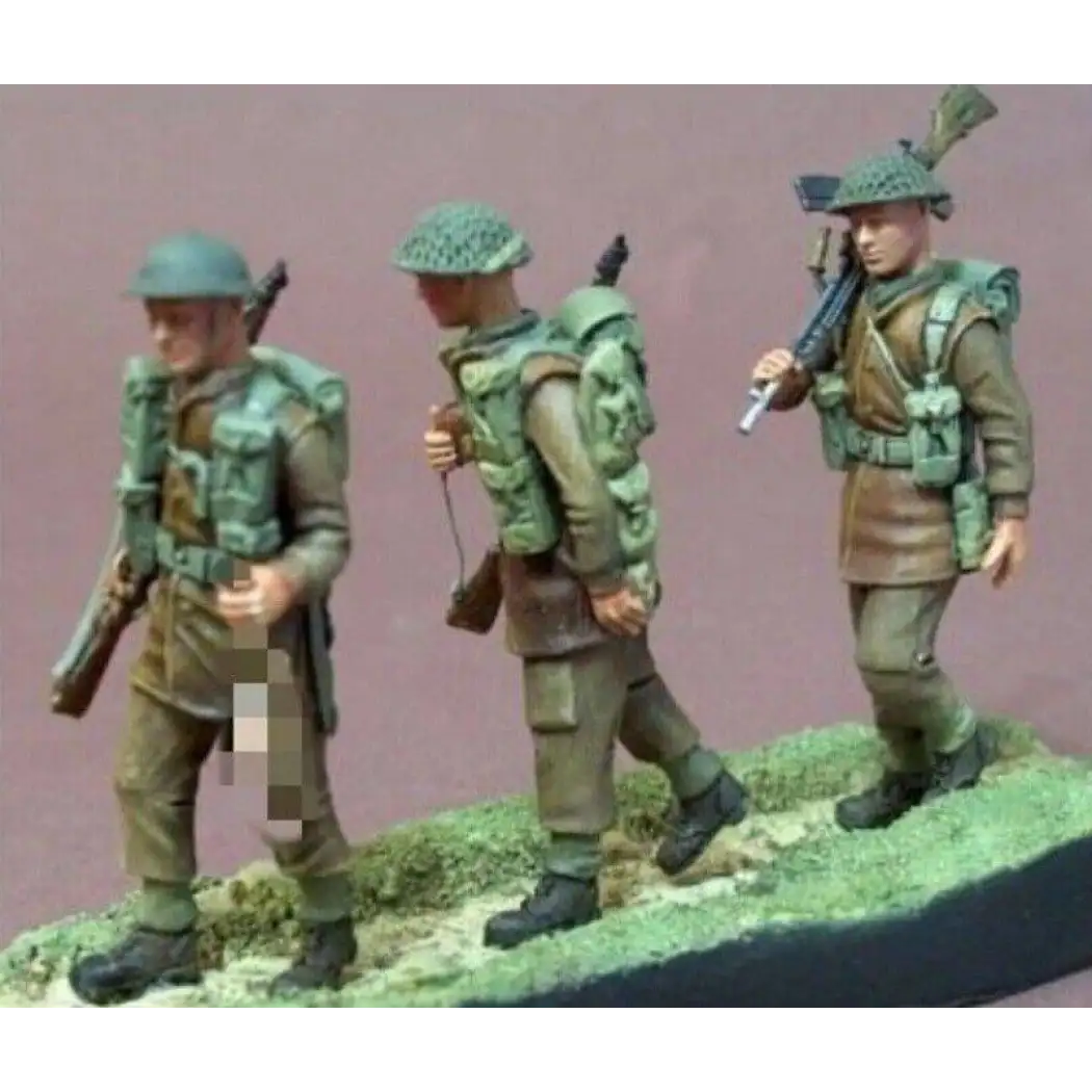 1/35 3pcs Resin Model Kit British Soldiers Infantry WW2 Unpainted - Model-Fan-Store