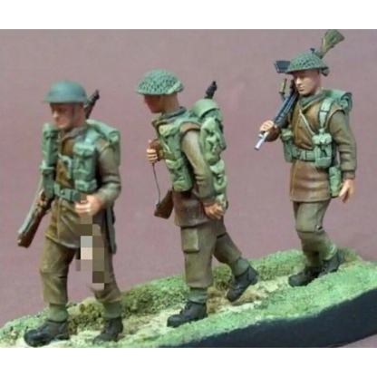 1/35 3pcs Resin Model Kit British Soldiers Infantry WW2 Unpainted - Model-Fan-Store