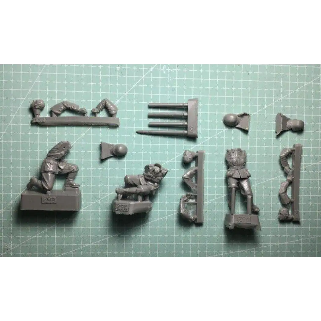 1/35 3pcs Resin Model Kit German Soldiers Artillery no gun WW2 Unpainted - Model-Fan-Store