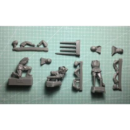 1/35 3pcs Resin Model Kit German Soldiers Artillery no gun WW2 Unpainted - Model-Fan-Store