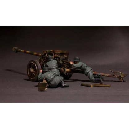 1/35 3pcs Resin Model Kit German Soldiers Artillery no gun WW2 Unpainted - Model-Fan-Store